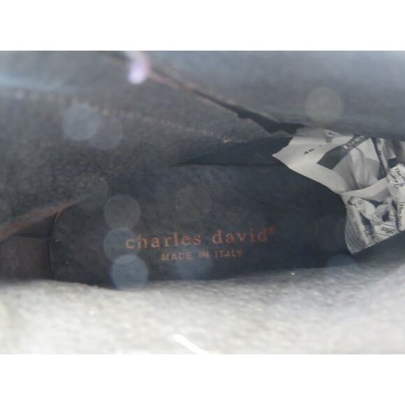 Charles By Charles David Brown Leather Zip Fringe Ankle Boots Womens Sz 39 EUR - Picture 10 of 12